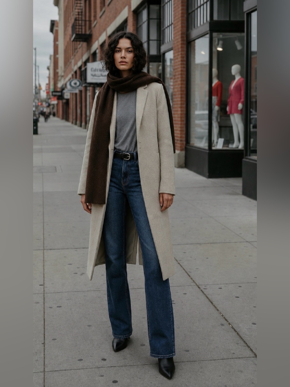 ZARA Soft Scarf-Chocolate